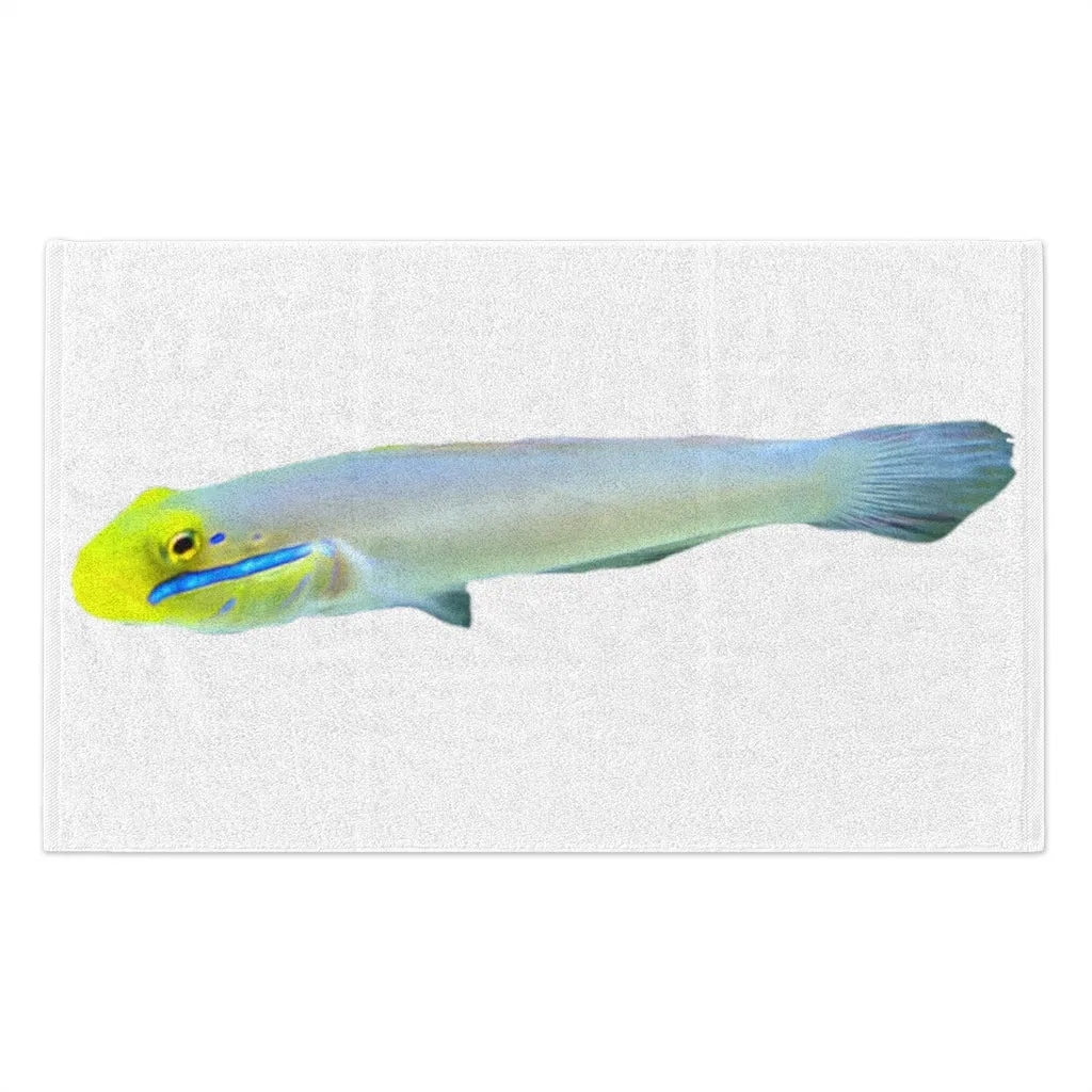 Yellow and White Fish Rally Towel, 11x18