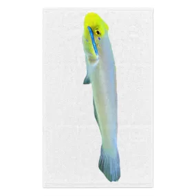 Yellow and White Fish Rally Towel, 11x18