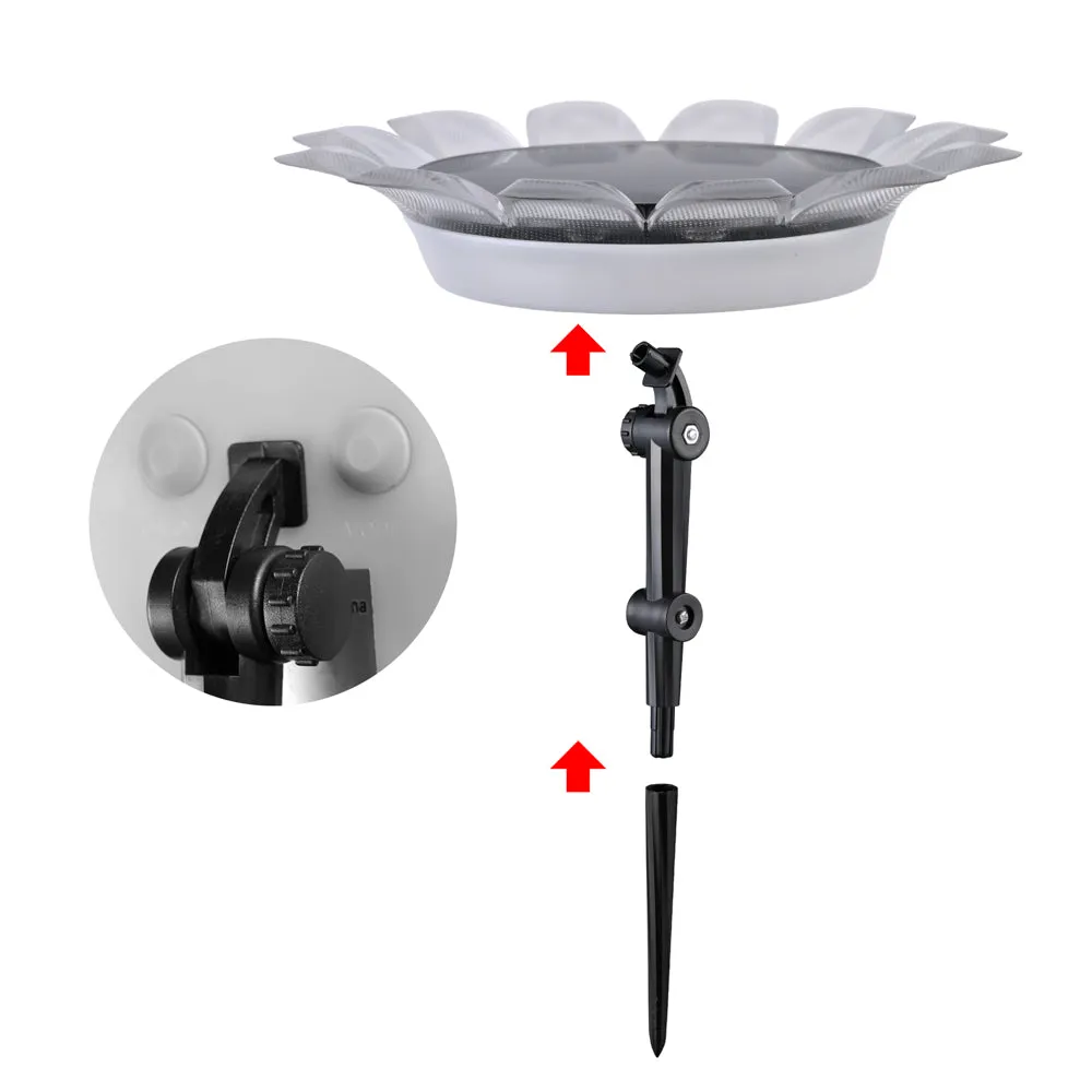 Yescom Solar Garden Light Amphibious Sunflower Light Waterproof RGB