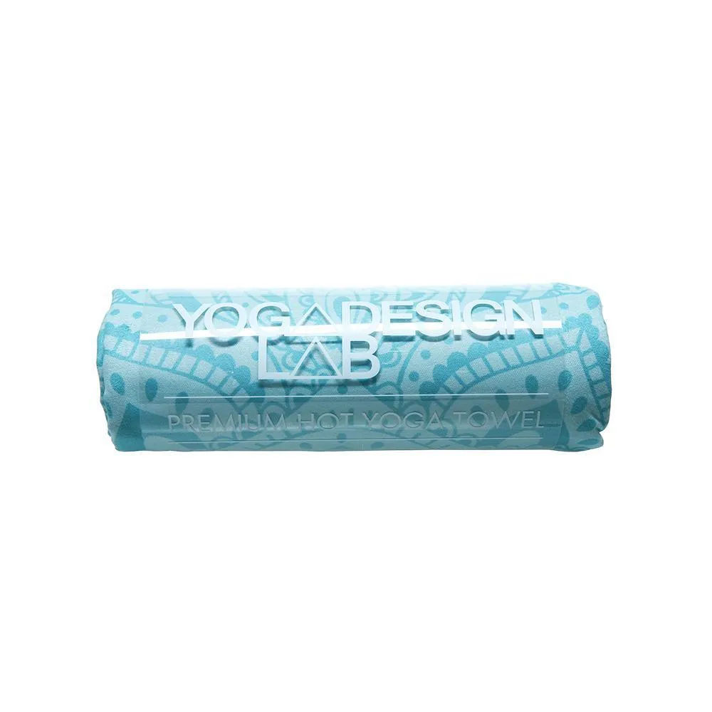 Yoga Mat Towel - Mandala Turquoise - Ultra-Grippy, Moisture Absorbing & Quick-Dry