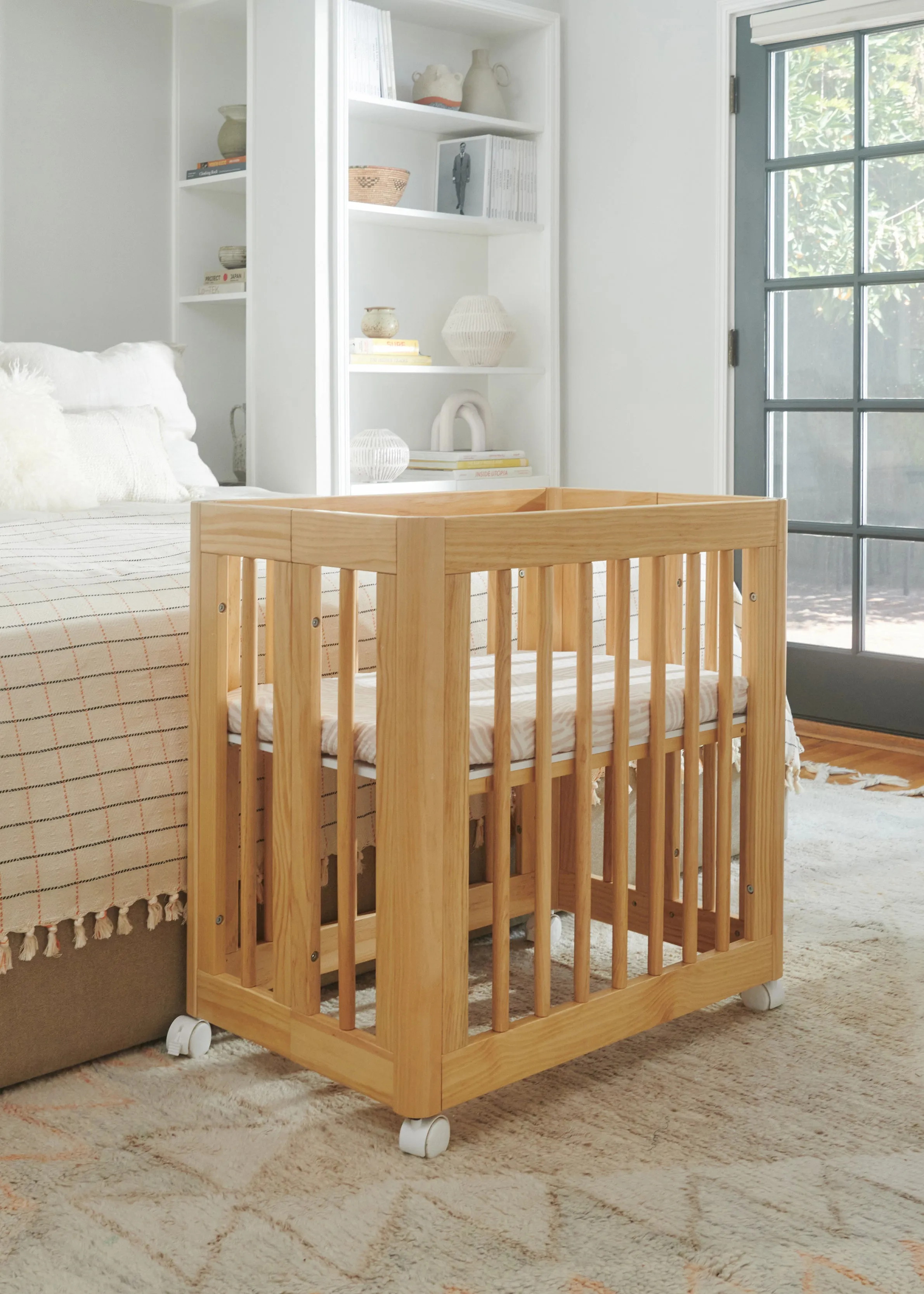 YUZU 8-IN-1 CONVERTIBLE CRIB WITH ALL AGES CONVERSION KITS - NATURAL