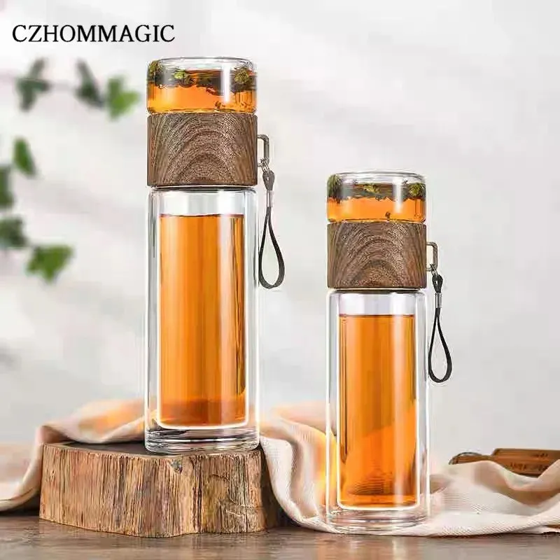 ZenAura Glass Tea Infuser Mug